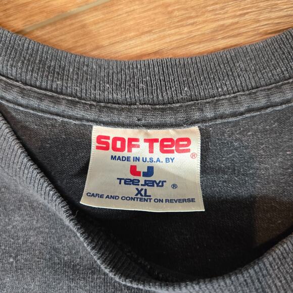 Vintage 90s Creek Removal Commemorative Ride Shirt XL USA Single Stitch Biker T - Picture 3 of 8